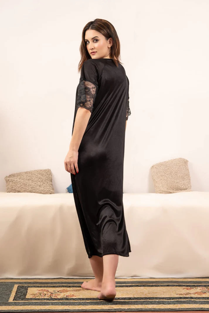 Sleep in luxury - Nightwear Set in Black, Red & Blue
