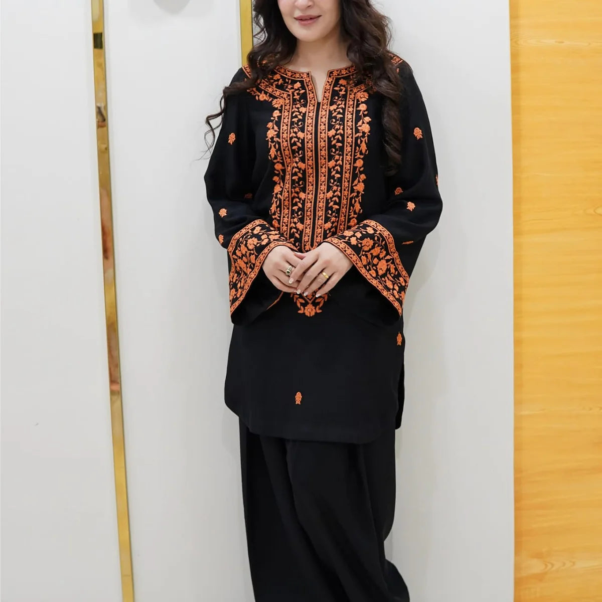 Premium Embroidered Cotton Shirt And Trouser