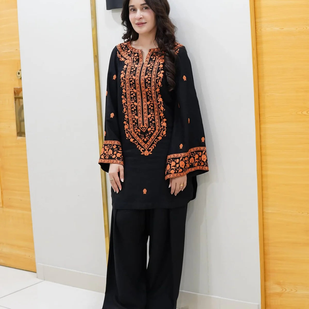 Premium Embroidered Cotton Shirt And Trouser