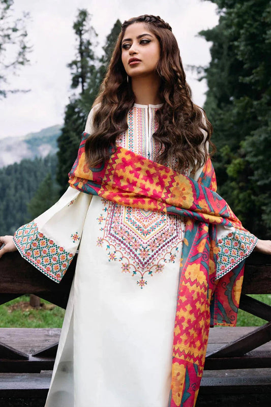 Sapphire Embroidered Unstitched Lawn Suit