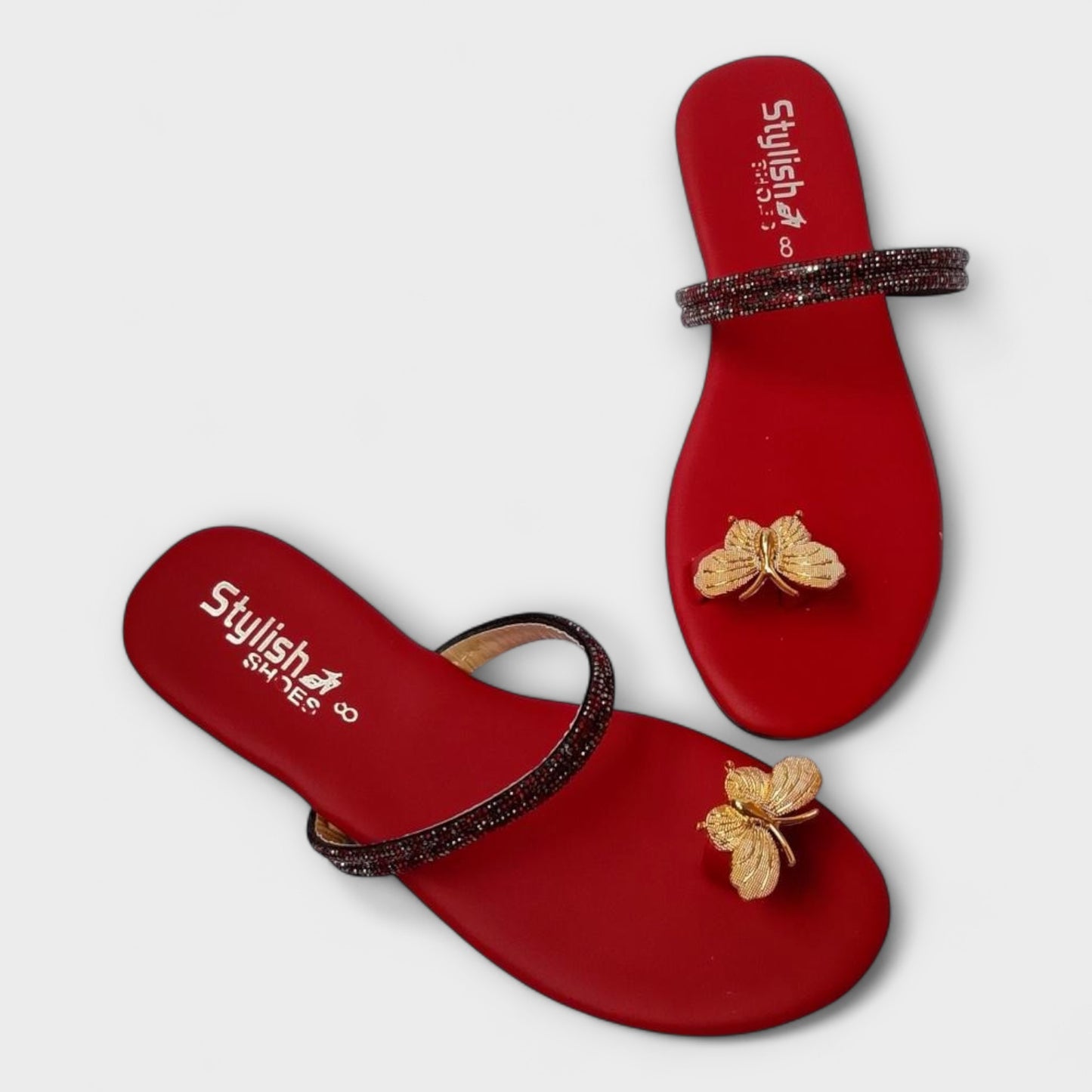 Live beautifully, walk gracefully - Flat Black Slippers