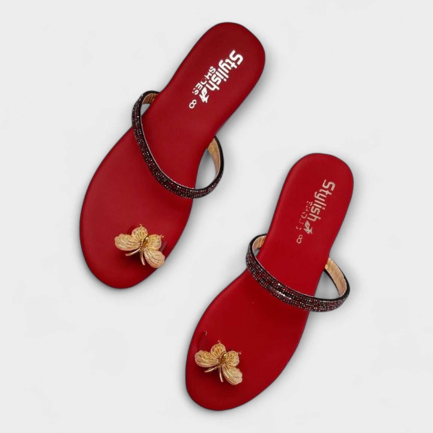 Live beautifully, walk gracefully - Flat Black Slippers