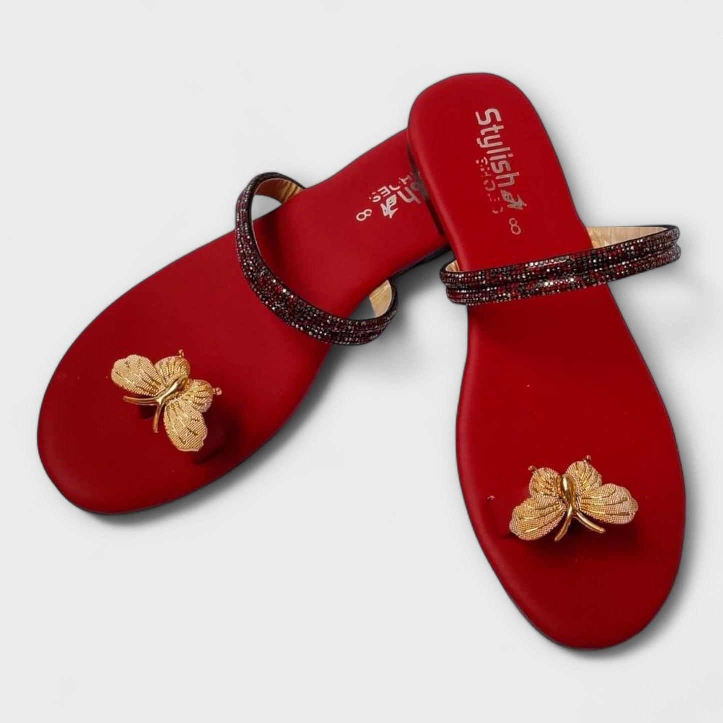 Live beautifully, walk gracefully - Flat Black Slippers