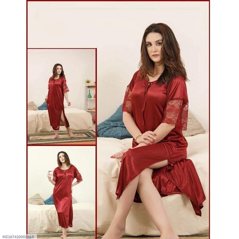 Sleep in luxury - Nightwear Set in Black, Red & Blue