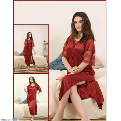 Sleep in luxury - Nightwear Set in Black, Red & Blue