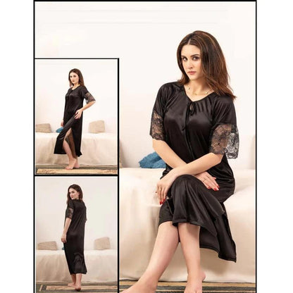 Sleep in luxury - Nightwear Set in Black, Red & Blue